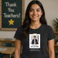 Personalised Gift Photo Thank You Teacher Unisex T-Shirt