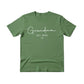 Personalised Grandma Est Year Mothers Day Printed T-Shirt