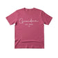 Personalised Grandma Est Year Mothers Day Printed T-Shirt