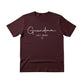 Personalised Grandma Est Year Mothers Day Printed T-Shirt