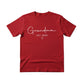 Personalised Grandma Est Year Mothers Day Printed T-Shirt