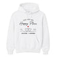 Personalised Happy Place For Him For Her Gifts Unisex Hoodie