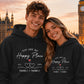 Personalised Happy Place For Him For Her Gifts Unisex Hoodie