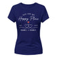 Personalised Happy Place For Him For Her Gifts Ladies Fit T-Shirt