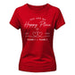 Personalised Happy Place For Him For Her Gifts Ladies Fit T-Shirt