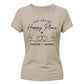 Personalised Happy Place For Him For Her Gifts Ladies Fit T-Shirt
