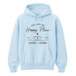 Personalised Happy Place For Him For Her Gifts Unisex Hoodie