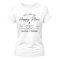 Personalised Happy Place For Him For Her Gifts Ladies Fit T-Shirt