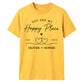 Personalised Happy Place For Him For Her Gifts Unisex T-Shirt
