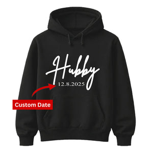 Personalised Hubby Gift Groom Unisex Hoodie