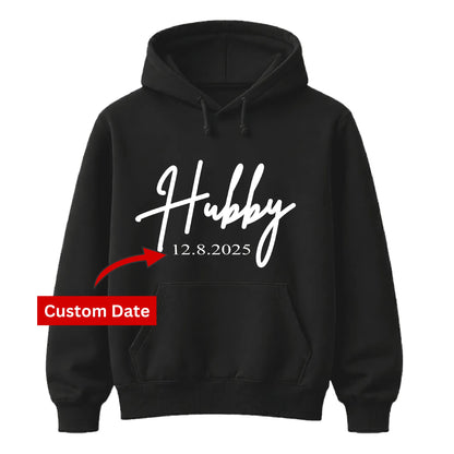 Personalised Hubby Gift Groom Unisex Hoodie