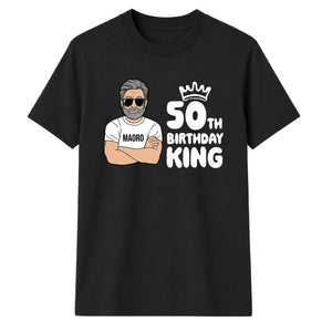 Personalized Birthday Gift T-Shirt | Birthday King Design for Him