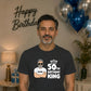 Personalised King Happy Birthday Unisex T-Shirt