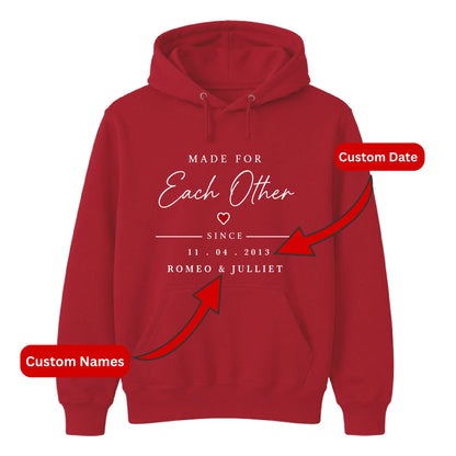 Personalised Made Anniversary For Him For Her Gifts Unisex Hoodie