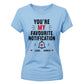 Personalised Notification For Him For Her Gifts Ladies Fit T-Shirt