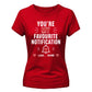 Personalised Notification For Him For Her Gifts Ladies Fit T-Shirt