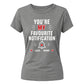 Personalised Notification For Him For Her Gifts Ladies Fit T-Shirt
