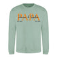 Personalised Papa Est. Father Day Printed Unisex Sweatshirt