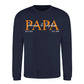 Personalised Papa Est. Father Day Printed Unisex Sweatshirt