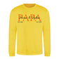 Personalised Papa Est. Father Day Printed Unisex Sweatshirt