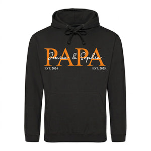 Personalised Papa Est. Father’s Day Printed Unisex Hoodie