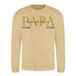 Personalised Papa Est Father's Day Sweatshirt