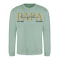 Personalised Papa Est Father's Day Sweatshirt