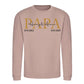 Personalised Papa Est Father's Day Sweatshirt