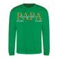 Personalised Papa Est Father's Day Sweatshirt