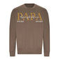 Personalised Papa Est Father's Day Sweatshirt