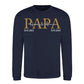 Personalised Papa Est Father's Day Sweatshirt