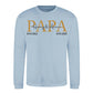 Personalised Papa Est Father's Day Sweatshirt