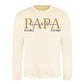 Personalised Papa Est Father's Day Sweatshirt