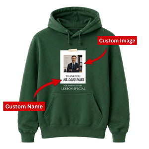 Personalised Photo Gift Thank You Teacher Unisex Hoodie