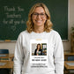 Personalised Photo Thank You Teacher Unisex Sweatshirt