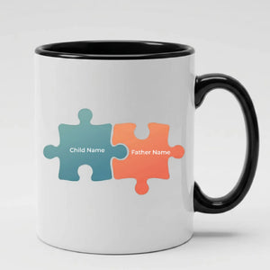 Personalised Puzzle Piece Father's Day Printed Mug