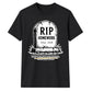 Personalised RIP Homework Funny School Leavers Unisex T-Shirt