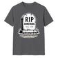 Personalised RIP Homework Funny School Leavers Unisex T-Shirt