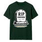 Personalised RIP Homework Funny School Leavers Unisex T-Shirt
