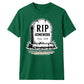 Personalised RIP Homework Funny School Leavers Unisex T-Shirt