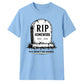 Personalised RIP Homework Funny School Leavers Unisex T-Shirt