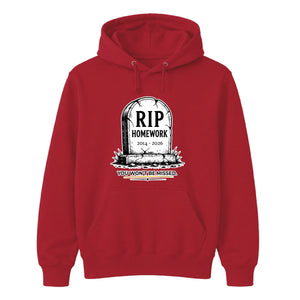Personalised RIP Homework School Leavers Unisex Hoodie