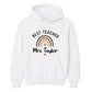 Personalised Rainbow Gift Thank You Teacher Unisex Hoodie