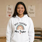 Personalised Rainbow Gift Thank You Teacher Unisex Hoodie