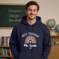 Personalised Rainbow Gift Thank You Teacher Unisex Hoodie
