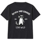 Personalised Kids Birthday T Shirt Stay Wild Raccoon Birthday Outfit Age Year Customisable Kids Tee