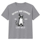 Personalised Kids Birthday T Shirt Stay Wild Raccoon Birthday Outfit Age Year Customisable Kids Tee