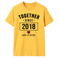 Personalised Together Since For Him For Her Gifts Unisex T-Shirt