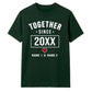 Personalised Together Since For Him For Her Gifts Unisex T-Shirt