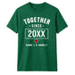 Personalised Together Since For Him For Her Gifts Unisex T-Shirt